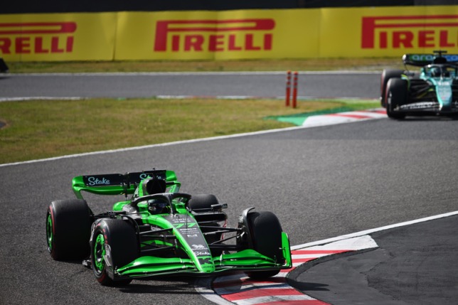 Валттери Боттас ведёт борьбу на дистанции Гран При Японии, фото пресс-службы Sauber