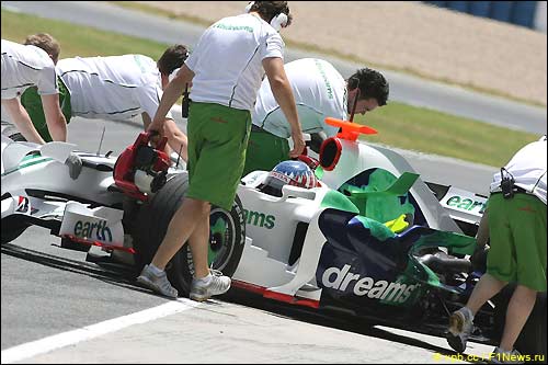 Алекс Вурц на тестах Honda в Хересе