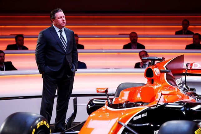 Зак Браун на презентации McLaren-Honda MCL32
