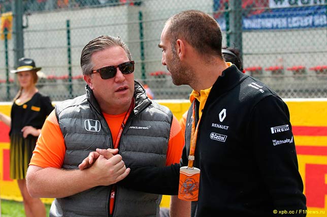 Зак Браун и Сирил Абитебул, управляющий директор Renault Sport