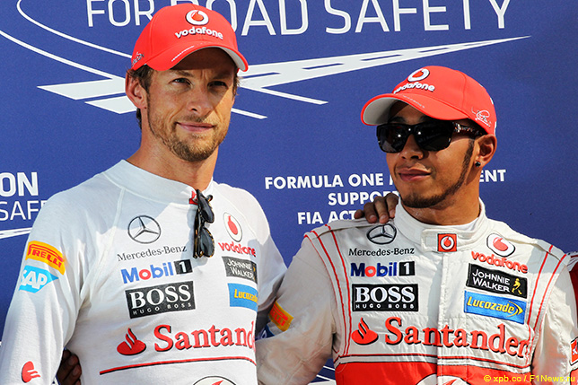 Дженсон Баттон и Льюис Хэмилтон - гонщики McLaren, 2012 год