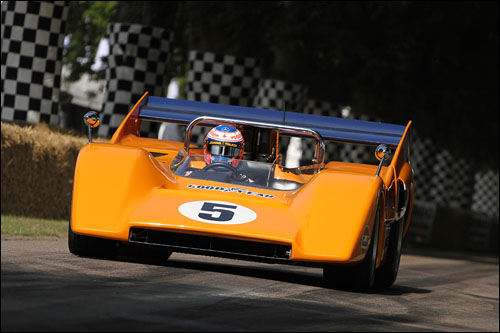 Дженсон Баттон за рулем Can-Am McLaren M8D
