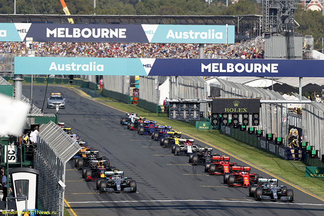 Старт Гран При Австралии 2019 года
