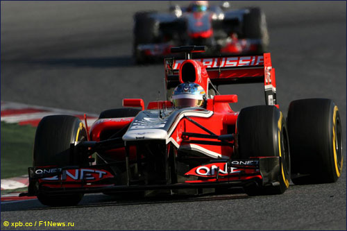 Шарль Пик на тестах Ф1 в Барселоне
