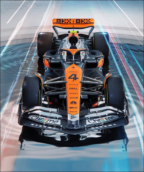 Раскраска машин McLaren в Сильверстоуне