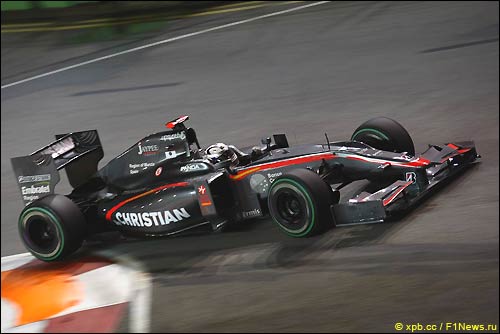 Гран При Сингапура. HRT F1. Кристиан Клин