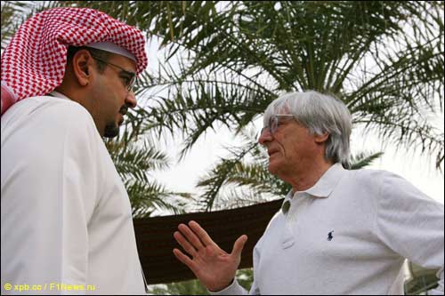 Берни Экклстоун с одним из бахрейнских шейхов