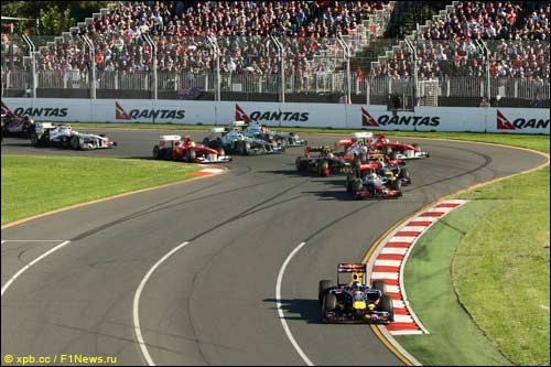 Старт Гран При Австралии, 2011 г.