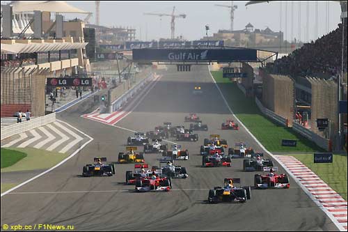 Старт Гран При Бахрейна, 2010 год