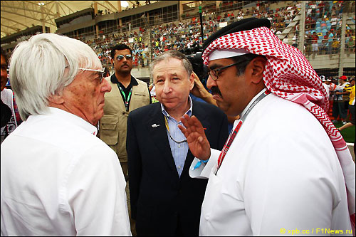 Берни Экклстоун и Жан Тодт в Бахрейне