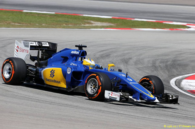 Маркус Эриксон в Гран При Малайзии, 2015 год