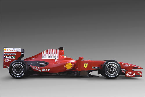 Ferrari F60. Вид сбоку