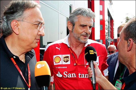 Президент Ferrari Серджио Маркионне и руководитель команды Маурицио Арривабене
