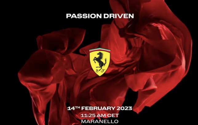Коллаж, посвящённый предстоящей презентации новой машины, фото пресс-службы Ferrari