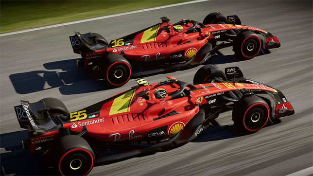 Раскраска машин Ferrari для Гран При Италии