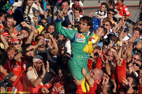 Фелипе Масса на Гран При Бразилии (2006 год)