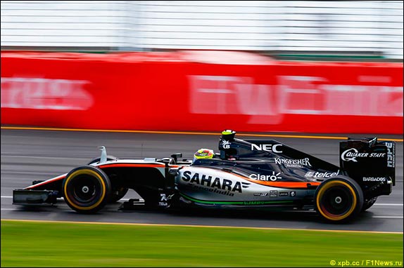 Серхио Перес за рулём Force India VJM09