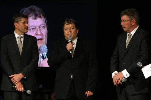 Слева направо: Ник Фрай, Норберт Хауг, Росс Браун
