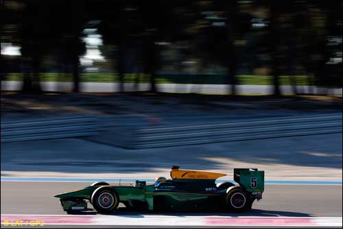 Шасси Dallara GP2/11 на тестах в Ле-Кастелле