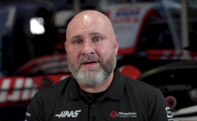 Пол Парк, скриншот из видео Haas F1