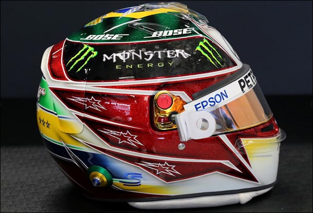 Новая раскраска шлема Льюиса. Фото пресс-службы Mercedes