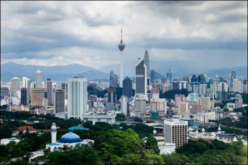 Панорама Куала-Лумпура, столицы Малайзии