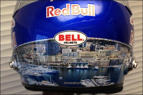 Панорама Монако на шлеме Даниэля Риккардо