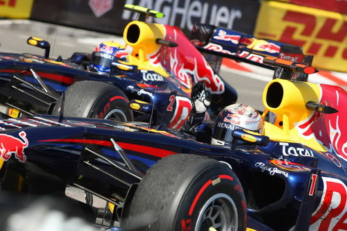 Шины Super Soft на машинах Red Bull Racing