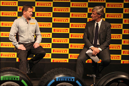 Пол Хембри на презентации новых шин Pirelli