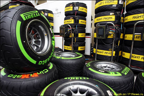 Промежуточные шины Pirelli команды Williams в Бразилии
