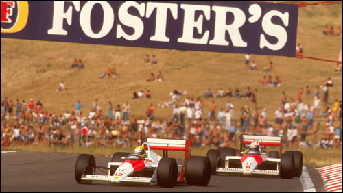 Борьба Айтрона Сенны и Алена Проста на Гран При Венгрии 1988 года