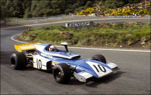 Рольф Штоммелен за рулем Eifelland Type 21 на Гран При Франции 1973 года