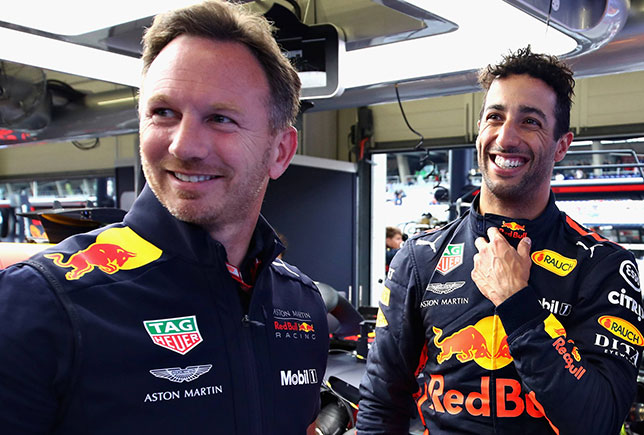 Кристиан Хорнер и Даниэль Риккардо, фото пресс-службы Red Bull Racing