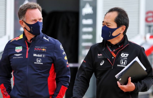 Кристиан Хорнер и Тойохару Танабе, технический директор Honda Racing F1, фото XPB