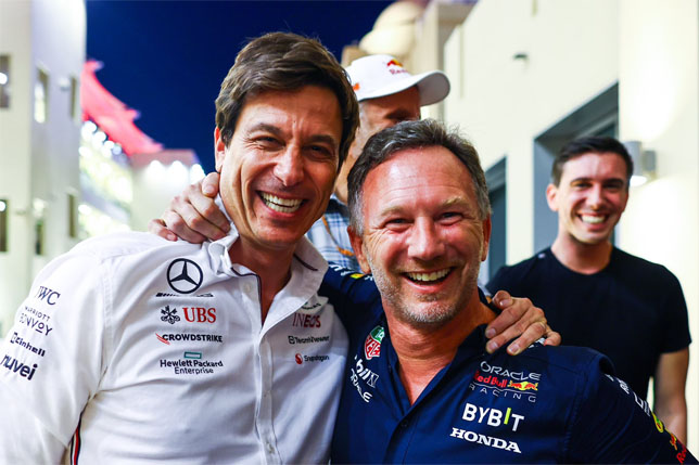 Тото Вольфф и Кристиан Хорнер, фото пресс-службы Red Bull Racing