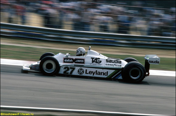 Алан Джонс за рулём Williams FW07B/7, 1980 год