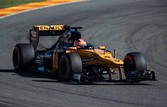 Роберт Кубица на тестах за рулем Renault