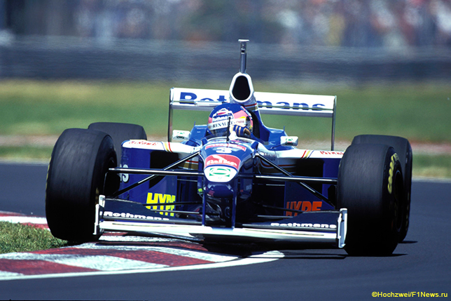 Жак Вильнёв за рулём Williams FW19, 1997 год