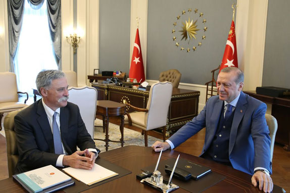 Встреча Чейза Кэри и Реджепа Эрдогана