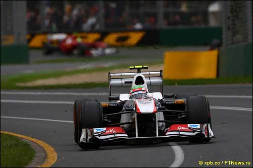 Sauber Серхио Перес на трассе Гран При Австралии