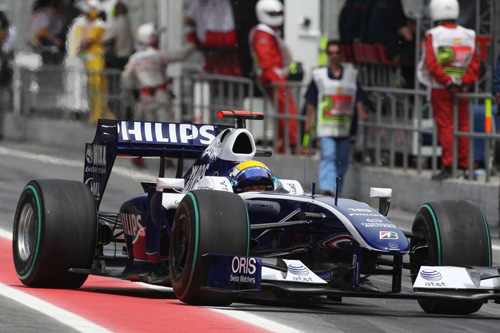 Гран При Испании. Квалификация. Нико Росберг за рулем Williams FW31