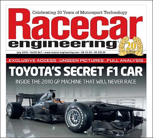 Обложка июльского номера Racecar Engineering