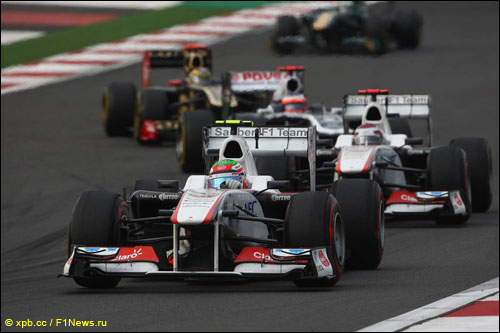 Пилоты Sauber на трассе Гран При Кореи