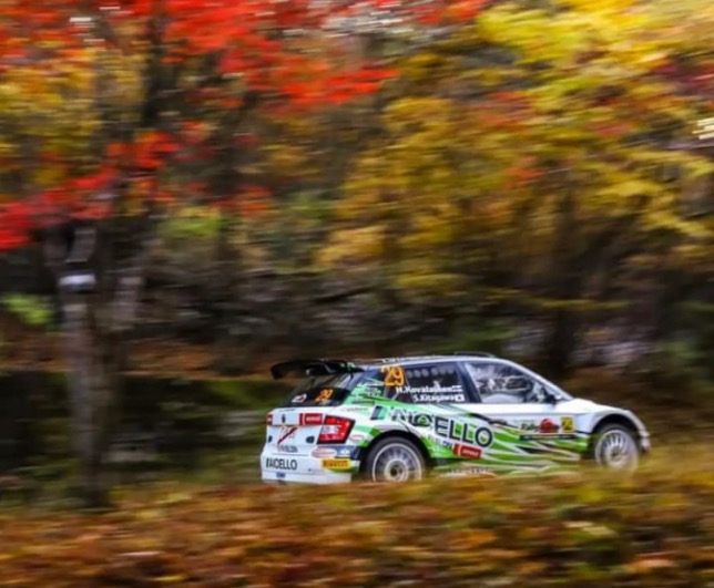 Хейкки Ковалайнен на трассе Rally Japan, фото из социальных сетей