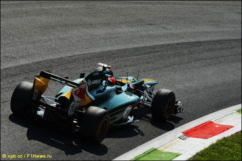 Хейкки Ковалайнен на трассе Гран При Италии