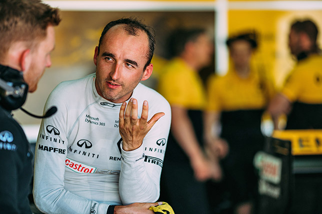 Роберт Кубица на тестах с Renault F1