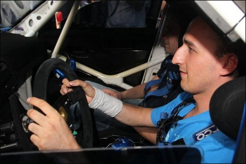 Роберт Кубица за рулем Subaru WRC
