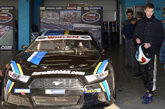 Даниил Квят на тестах европейской NASCAR. Фото: пресс-служба серии