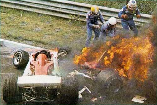 Пожар на машине Лауды в 1976-м
