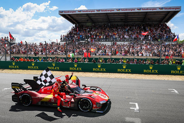 Триумфальный финиш Ferrari в Ле-Мане, фото пресс-службы гонки